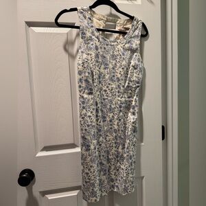 Forever 21 Blue Floral Midi Dress